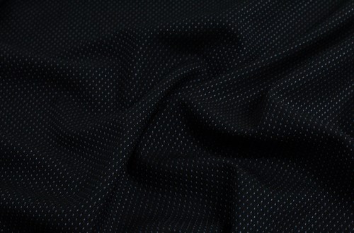 Black with Blue/White pindot