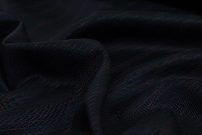 Navy Rhadame Twill with Red Stripe