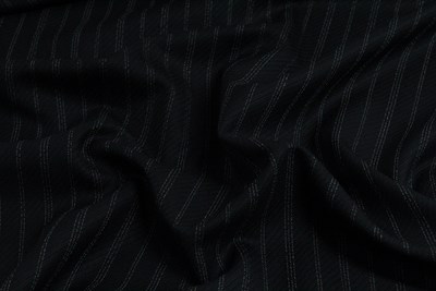 Black Rhadame Twill with white stripe