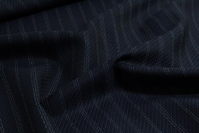 Navy Rhadame Twill with white stripe