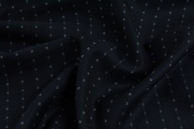 Navy diamond with five dot stripe
