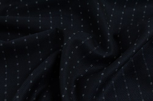 Navy diamond with five dot stripe