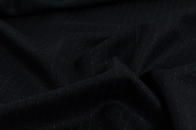 Dark Navy with Green & Red Dot check