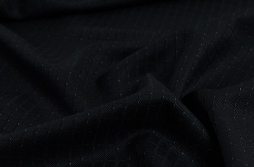 Dark Navy with Green & Red Dot check