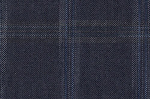 Navy windowpane