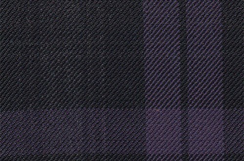 Black with purple & grey check