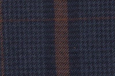 Blue with Navy & Brown check
