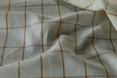 Ivory with Tan Check