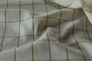 Ivory with Tan Check
