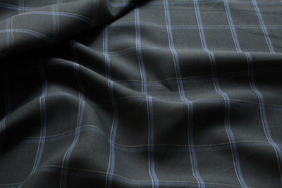 Grey with Blue & ivory Check
