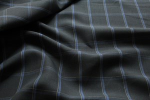 Grey with Blue & ivory Check
