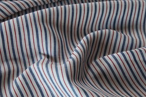 White with Red & Blue Stripes