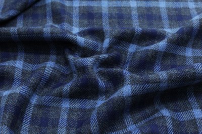 Grey w/Navy and Sky Blue overcheck
