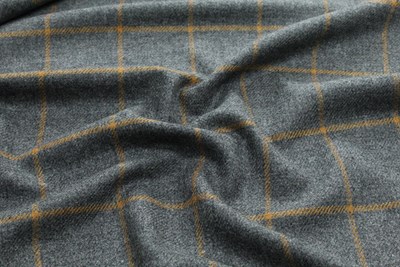 Grey w/ gold check