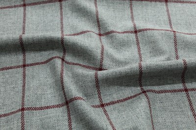 Light Grey w/ Burgundy check
