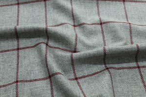 Light Grey w/ Burgundy check