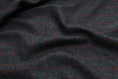 Grey w/ small Red check