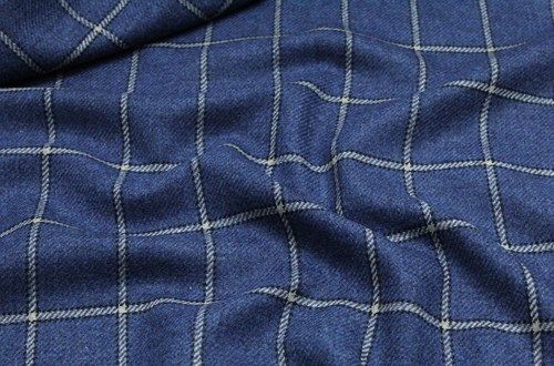Blue w/White/Black Check