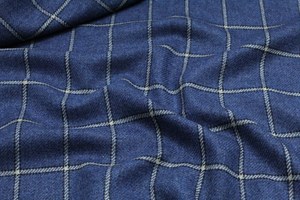 Blue w/White/Black Check