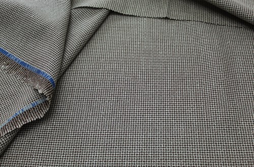 CREAM / BROWN CROSSHATCH (PLAIN)