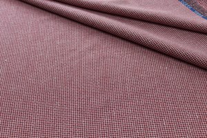 WHITE / RED CROSSHATCH (PLAIN)