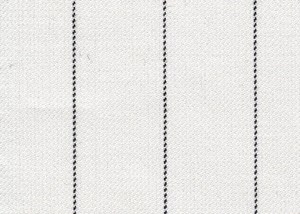 White with black Pin stripe