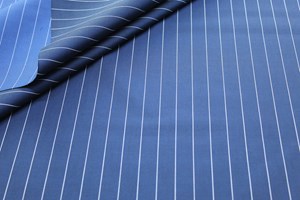 Navy with White Pin Stripe