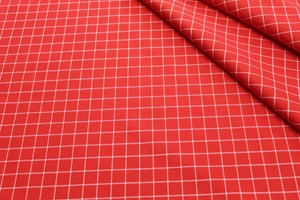 Red with White Box Check