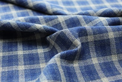 Blue w/cream/Blue overcheck
