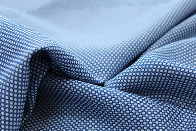 White / Blue birdseye