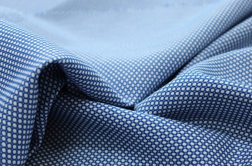 White / Blue birdseye