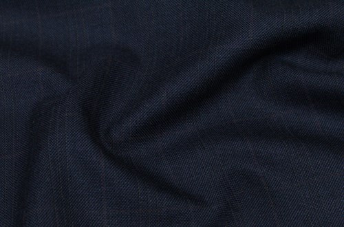 Navy/burgundy check & triple tramline stripe