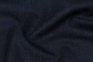 Navy/burgundy check & triple tramline stripe