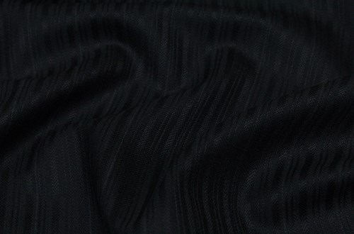 Black Self Stripe w/wide pin stripe