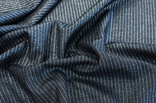 Black with Silver Lurex Stripe