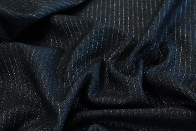 Black with Gold Lurex Stripe
