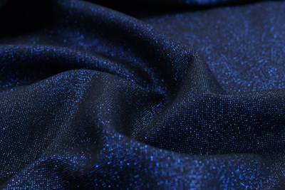 Plain Electric Blue Lurex