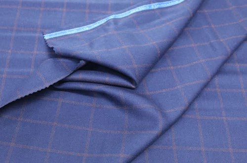 Blue with Orange Overcheck
