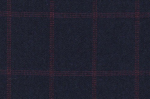 Navy with Red Overcheck