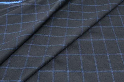 Black with Blue Overcheck