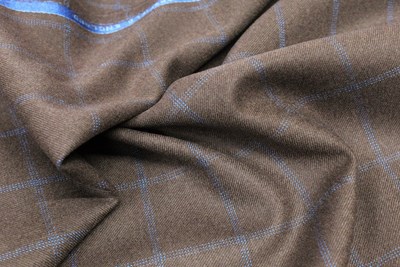 Brown with Blue overcheck