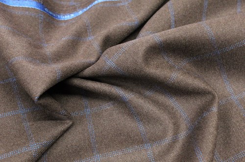 Brown with Blue overcheck