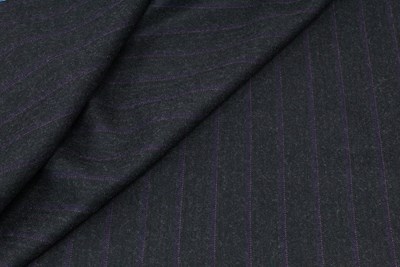 Charcoal Grey with Purple Stripe