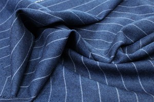 Lt Blue with White Chalk Stripe