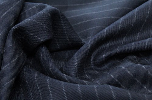 Charcoal Grey with White chalk stripe