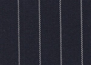 Navy with white chalk stripe
