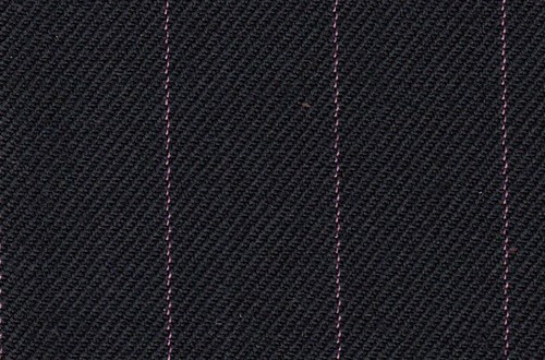 Black with pink pin stripe