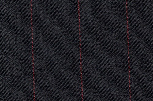 Black with Red pin stripe