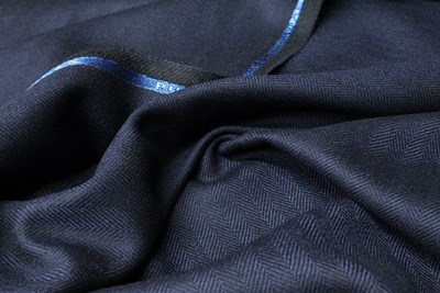Navy Small Herringbone