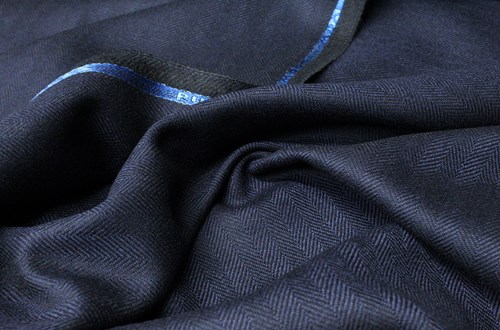 Navy Small Herringbone